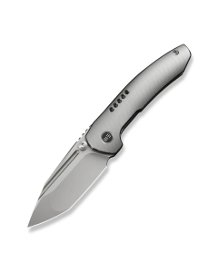 WEKNIFE Micro Trogon Thumb Stud Knife Satin Polished Titanium Handle
