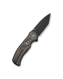 WEKNIFE Zentron Flipper & Thumb Stud & Button Lock Knife Bronze Titanium Handle