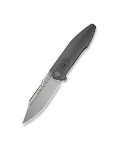 Flight Line Flipper Knife Dark Gray Titanium Handle (3.81" Stonewashed Bohler M390 Blade)