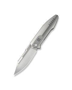 Flight Line Flipper Knife Polished Bead Blasted Titanium Handle (3.81" Hand Rubbed Satin Bohler M390 Blade) WE23089-3