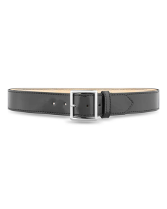 1-3/4" Hi-Gloss Leather Garrison Belt with Nickel Buckle
