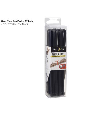 Gear Tie ProPack 12 - 12 Pack - Black